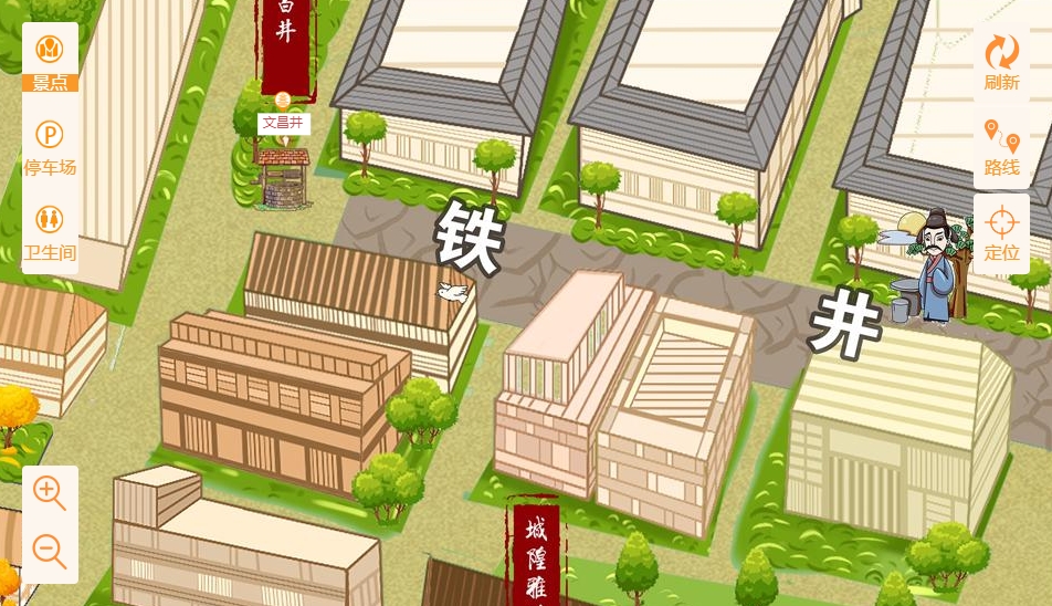 青云谱智慧景区：手绘地图与语音导览的完美融合